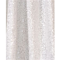 White Sequin Fabric